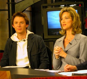 Clay and Linda in an early interview